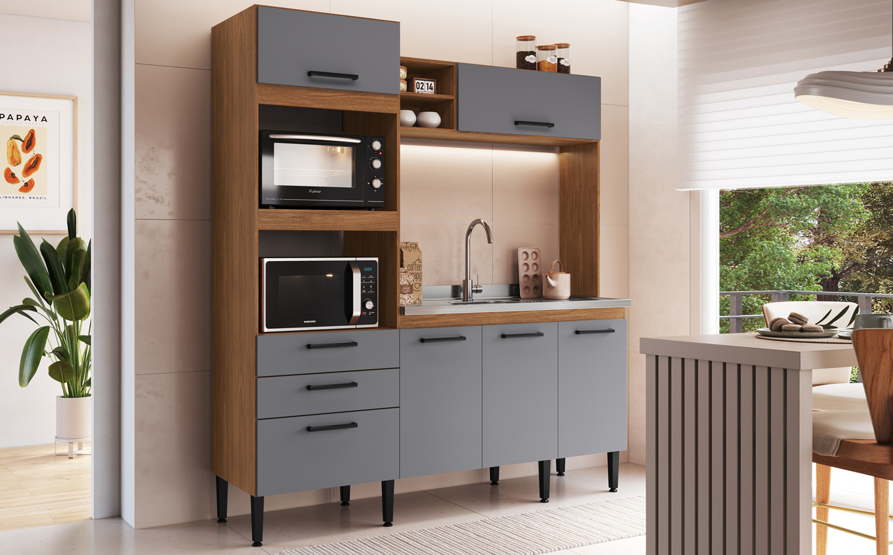 CZ 6662 - COZINHA COMPACTA MEL